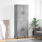 vidaXL Highboard Betongrau 69,5x34x180 cm Holzwerkstoff vidaXL Highboard Betongrau 69,5x34x180 cm Holzwerkstoff