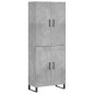 vidaXL Highboard Betongrau 69,5x34x180 cm Holzwerkstoff vidaXL Highboard Betongrau 69,5x34x180 cm Holzwerkstoff