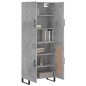 vidaXL Highboard Betongrau 69,5x34x180 cm Holzwerkstoff vidaXL Highboard Betongrau 69,5x34x180 cm Holzwerkstoff