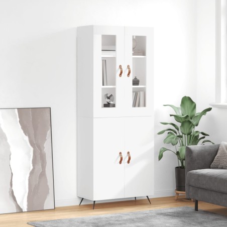 vidaXL Highboard Weiß 69,5x34x180 cm Holzwerkstoff