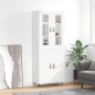 vidaXL Highboard Weiß 69,5x34x180 cm Holzwerkstoff vidaXL Highboard Weiß 69,5x34x180 cm Holzwerkstoff