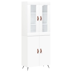 vidaXL Highboard Weiß 69,5x34x180 cm Holzwerkstoff