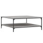 vidaXL Couchtisch Grau Sonoma 100x100x40 cm Holzwerkstoff vidaXL Couchtisch Grau Sonoma 100x100x40 cm Holzwerkstoff