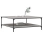 vidaXL Couchtisch Grau Sonoma 100x100x40 cm Holzwerkstoff vidaXL Couchtisch Grau Sonoma 100x100x40 cm Holzwerkstoff