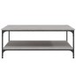 vidaXL Couchtisch Grau Sonoma 100x100x40 cm Holzwerkstoff vidaXL Couchtisch Grau Sonoma 100x100x40 cm Holzwerkstoff