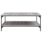 vidaXL Couchtisch Grau Sonoma 100x100x40 cm Holzwerkstoff vidaXL Couchtisch Grau Sonoma 100x100x40 cm Holzwerkstoff