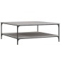vidaXL Couchtisch Grau Sonoma 100x100x40 cm Holzwerkstoff vidaXL Couchtisch Grau Sonoma 100x100x40 cm Holzwerkstoff