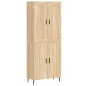 vidaXL Highboard Sonoma-Eiche 69,5x34x180 cm Holzwerkstoff vidaXL Highboard Sonoma-Eiche 69,5x34x180 cm Holzwerkstoff
