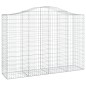 vidaXL Gabionen mit Hochbogen 14Stk. 200x50x140/160cm Verzinktes Eisen vidaXL Gabionen mit Hochbogen 14Stk. 200x50x140/160cm Verzinktes Eisen