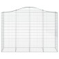 vidaXL Gabionen mit Hochbogen 14Stk. 200x50x140/160cm Verzinktes Eisen vidaXL Gabionen mit Hochbogen 14Stk. 200x50x140/160cm Verzinktes Eisen