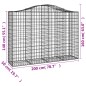vidaXL Gabionen mit Hochbogen 14Stk. 200x50x140/160cm Verzinktes Eisen vidaXL Gabionen mit Hochbogen 14Stk. 200x50x140/160cm Verzinktes Eisen