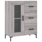 vidaXL Highboard Grau Sonoma 69,5x34x180 cm Holzwerkstoff vidaXL Highboard Grau Sonoma 69,5x34x180 cm Holzwerkstoff
