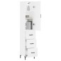 vidaXL Highboard Weiß 34,5x34x180 cm Holzwerkstoff vidaXL Highboard Weiß 34,5x34x180 cm Holzwerkstoff