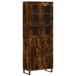 vidaXL Highboard Räuchereiche 69,5x34x180 cm Holzwerkstoff