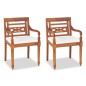 vidaXL 4-tlg. Garten-Lounge-Set mit Auflagen Massivholz Teak vidaXL 4-tlg. Garten-Lounge-Set mit Auflagen Massivholz Teak