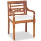 vidaXL 4-tlg. Garten-Lounge-Set mit Auflagen Massivholz Teak vidaXL 4-tlg. Garten-Lounge-Set mit Auflagen Massivholz Teak