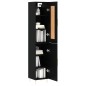 vidaXL Highboard Schwarz 34,5x34x180 cm Holzwerkstoff vidaXL Highboard Schwarz 34,5x34x180 cm Holzwerkstoff