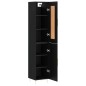 vidaXL Highboard Schwarz 34,5x34x180 cm Holzwerkstoff vidaXL Highboard Schwarz 34,5x34x180 cm Holzwerkstoff