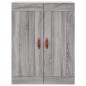 vidaXL Highboard Grau Sonoma 69,5x34x180 cm Holzwerkstoff vidaXL Highboard Grau Sonoma 69,5x34x180 cm Holzwerkstoff