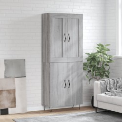 vidaXL Highboard Grau Sonoma 69,5x34x180 cm Holzwerkstoff