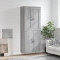 vidaXL Highboard Grau Sonoma 69,5x34x180 cm Holzwerkstoff vidaXL Highboard Grau Sonoma 69,5x34x180 cm Holzwerkstoff