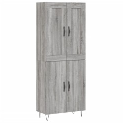 vidaXL Highboard Grau Sonoma 69,5x34x180 cm Holzwerkstoff