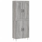 vidaXL Highboard Grau Sonoma 69,5x34x180 cm Holzwerkstoff vidaXL Highboard Grau Sonoma 69,5x34x180 cm Holzwerkstoff