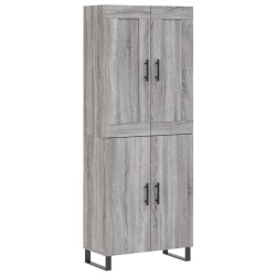 vidaXL Highboard Grau Sonoma 69,5x34x180 cm Holzwerkstoff