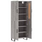 vidaXL Highboard Grau Sonoma 69,5x34x180 cm Holzwerkstoff vidaXL Highboard Grau Sonoma 69,5x34x180 cm Holzwerkstoff