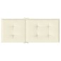 Gartenstuhlauflagen für Hochlehner 4Stk. Creme 120x50x3cm Stoff Gartenstuhlauflagen für Hochlehner 4Stk. Creme 120x50x3cm Stoff