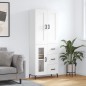 vidaXL Highboard Weiß 69,5x34x180 cm Holzwerkstoff vidaXL Highboard Weiß 69,5x34x180 cm Holzwerkstoff