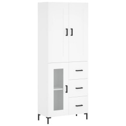 vidaXL Highboard Weiß 69,5x34x180 cm Holzwerkstoff