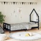 vidaXL Kinderbett Schwarz 90x190 cm Massivholz Kiefer vidaXL Kinderbett Schwarz 90x190 cm Massivholz Kiefer