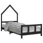 vidaXL Kinderbett Schwarz 90x190 cm Massivholz Kiefer vidaXL Kinderbett Schwarz 90x190 cm Massivholz Kiefer