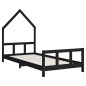 vidaXL Kinderbett Schwarz 90x190 cm Massivholz Kiefer vidaXL Kinderbett Schwarz 90x190 cm Massivholz Kiefer