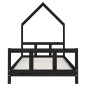 vidaXL Kinderbett Schwarz 90x190 cm Massivholz Kiefer vidaXL Kinderbett Schwarz 90x190 cm Massivholz Kiefer