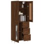 vidaXL Highboard Braun Eichen-Optik 69,5x34x180 cm Holzwerkstoff vidaXL Highboard Braun Eichen-Optik 69,5x34x180 cm Holzwerkstoff