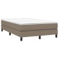 vidaXL Boxspringbett mit Matratze Taupe 120x200 cm Stoff vidaXL Boxspringbett mit Matratze Taupe 120x200 cm Stoff