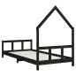 vidaXL Kinderbett Schwarz 90x190 cm Massivholz Kiefer vidaXL Kinderbett Schwarz 90x190 cm Massivholz Kiefer