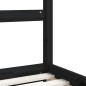 vidaXL Kinderbett Schwarz 90x190 cm Massivholz Kiefer vidaXL Kinderbett Schwarz 90x190 cm Massivholz Kiefer