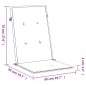 vidaXL Gartenstuhlauflagen für Hochlehner 4 Stk. Anthrazit 120x50x3 cm vidaXL Gartenstuhlauflagen für Hochlehner 4 Stk. Anthrazit 120x50x3 cm