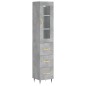 vidaXL Highboard Betongrau 34,5x34x180 cm Holzwerkstoff vidaXL Highboard Betongrau 34,5x34x180 cm Holzwerkstoff