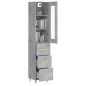 vidaXL Highboard Betongrau 34,5x34x180 cm Holzwerkstoff vidaXL Highboard Betongrau 34,5x34x180 cm Holzwerkstoff