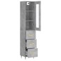vidaXL Highboard Betongrau 34,5x34x180 cm Holzwerkstoff vidaXL Highboard Betongrau 34,5x34x180 cm Holzwerkstoff