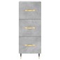 vidaXL Highboard Betongrau 34,5x34x180 cm Holzwerkstoff vidaXL Highboard Betongrau 34,5x34x180 cm Holzwerkstoff