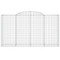 vidaXL Gabionen mit Hochbogen 9 Stk. 300x50x160/180cm Verzinktes Eisen vidaXL Gabionen mit Hochbogen 9 Stk. 300x50x160/180cm Verzinktes Eisen
