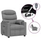vidaXL Relaxsessel Elektrisch Hellgrau Stoff vidaXL Relaxsessel Elektrisch Hellgrau Stoff