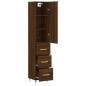 vidaXL Highboard Braun Eichen-Optik 34,5x34x180 cm Holzwerkstoff vidaXL Highboard Braun Eichen-Optik 34,5x34x180 cm Holzwerkstoff