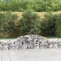 vidaXL Gabionen mit Hochbogen 10 Stk. 300x50x40/60 cm Verzinktes Eisen vidaXL Gabionen mit Hochbogen 10 Stk. 300x50x40/60 cm Verzinktes Eisen