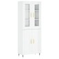 vidaXL Highboard Hochglanz-Weiß 69,5x34x180 cm Holzwerkstoff vidaXL Highboard Hochglanz-Weiß 69,5x34x180 cm Holzwerkstoff